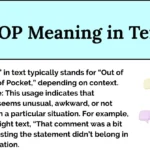 OOP Meaning in Text