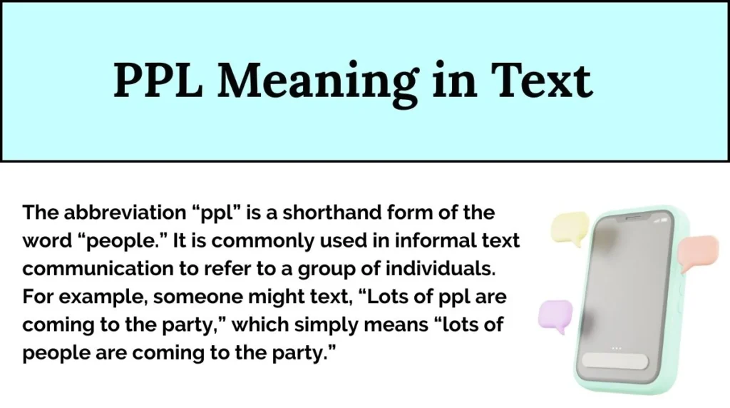 PPL Meaning in Text