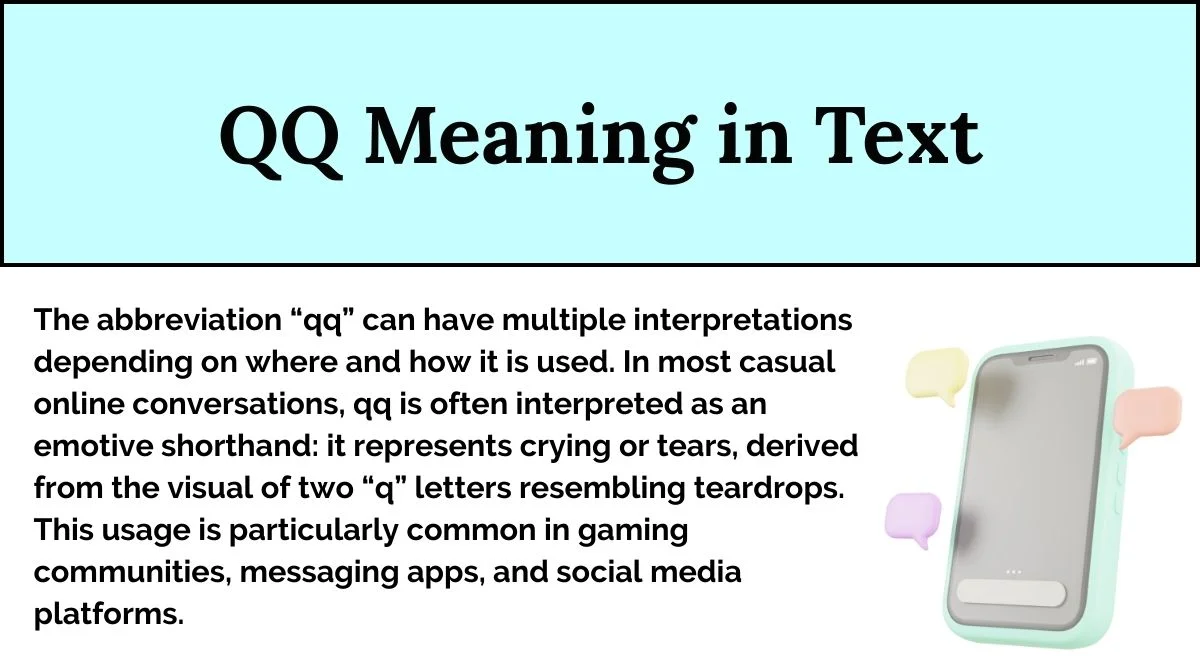 QQ Meaning in Text