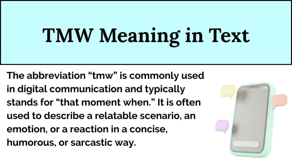 TMW Meaning in Text