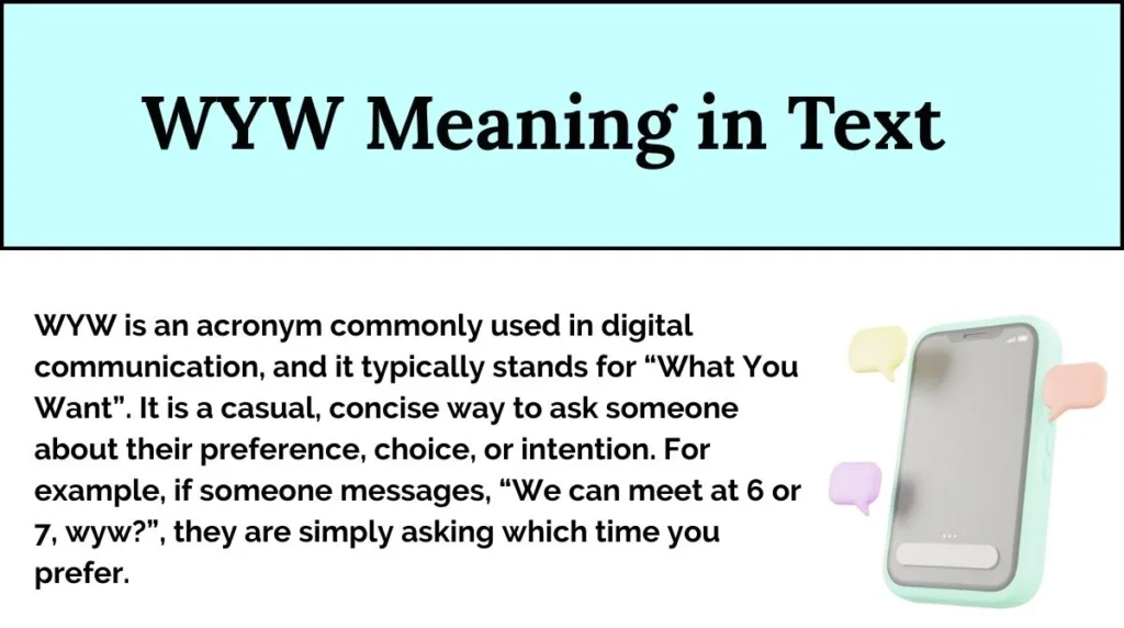 WYW Meaning in Text