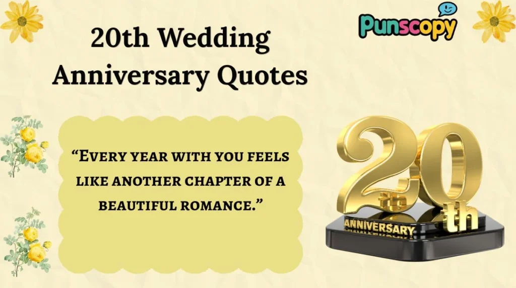 20th Wedding Anniversary Quotes