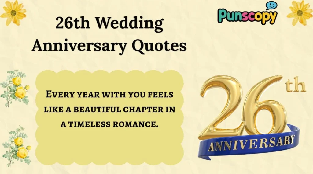 26th Wedding Anniversary Quotes