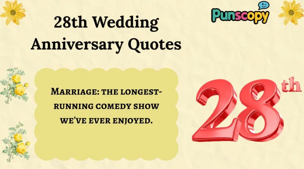 28th Wedding Anniversary Quotes