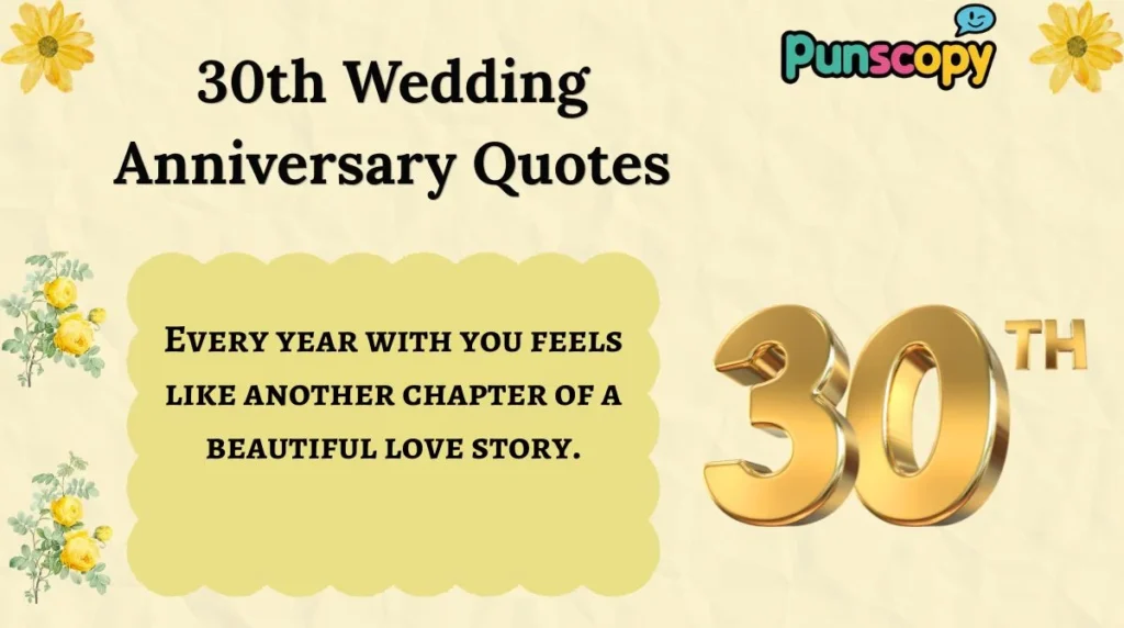 30th Wedding Anniversary Quotes
