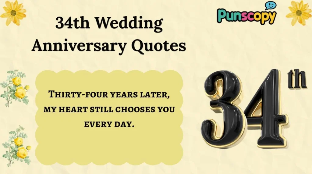 34th Wedding Anniversary Quotes