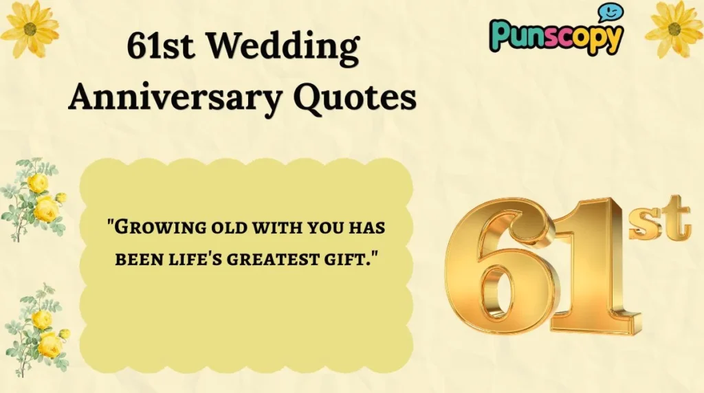 61st Wedding Anniversary Quotes
