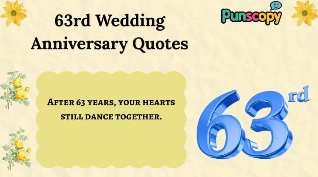 63rd Wedding Anniversary Quotes