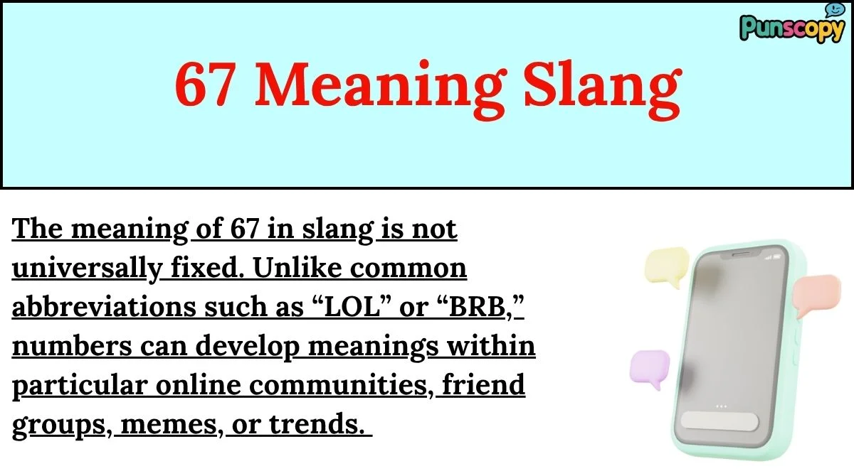 67 Meaning Slang
