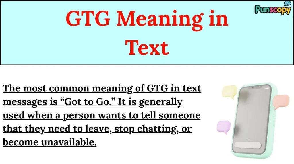 GTG Meaning in Text