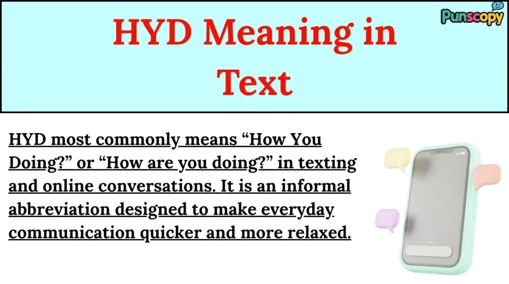 HYD Meaning in Text
