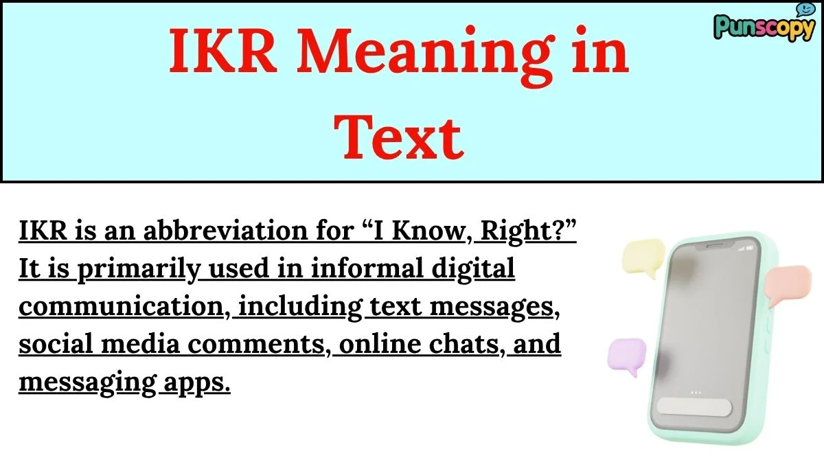 IKR Meaning in Text