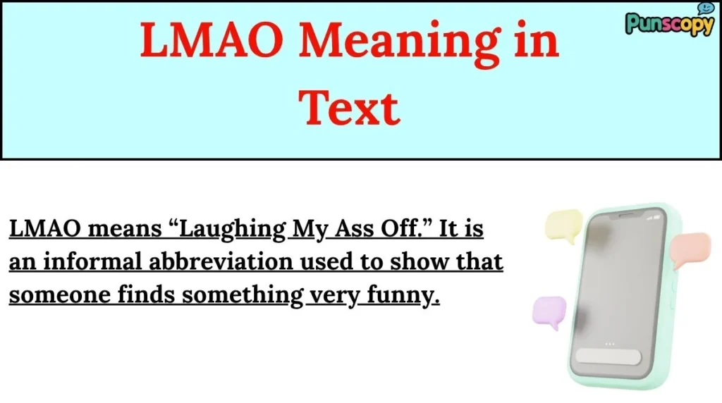 LMAO Meaning in Text