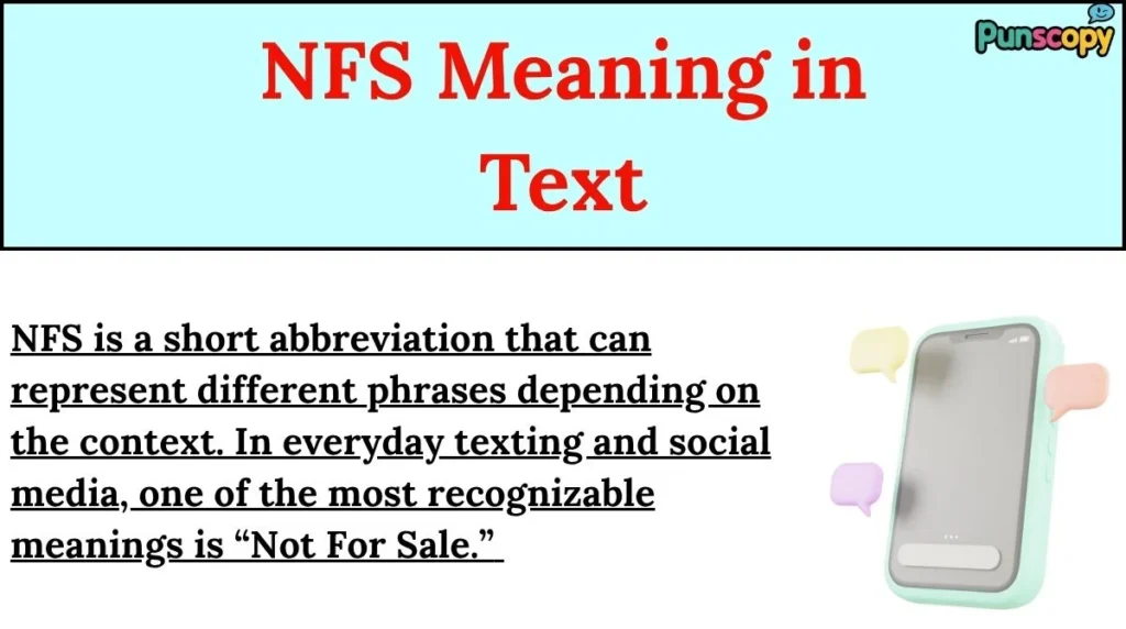NFS Meaning in Text