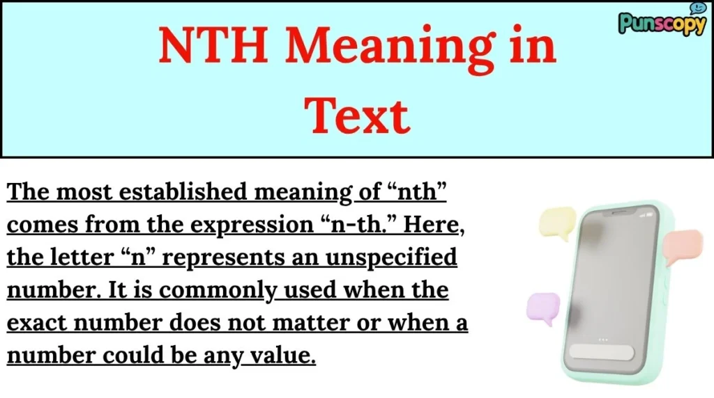 NTH Meaning in Text