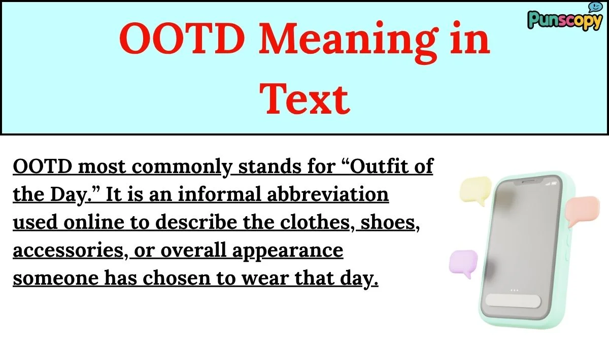 OOTD Meaning in Text