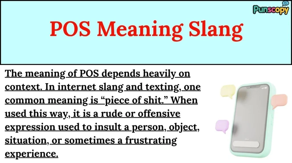 POS Meaning Slang