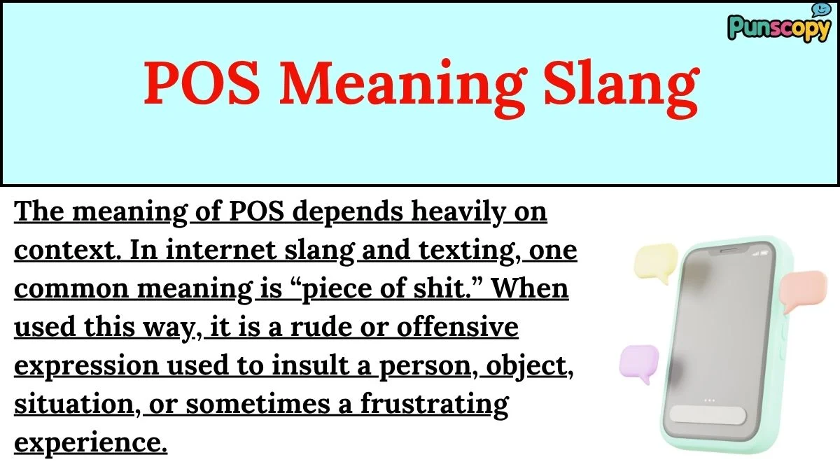 POS Meaning Slang