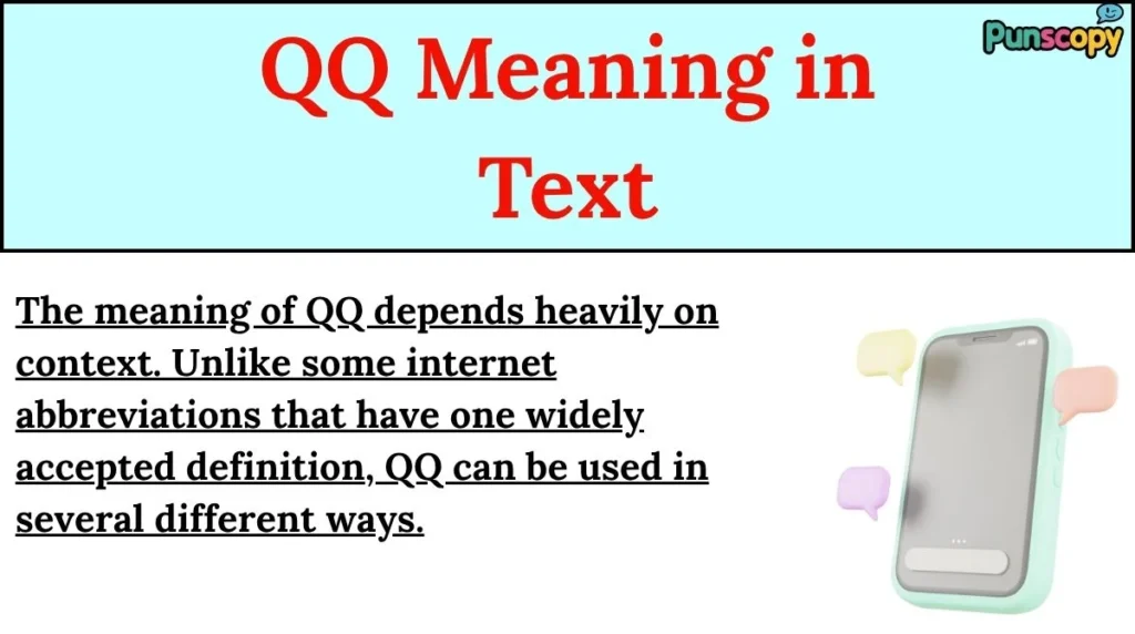 QQ Meaning in Text