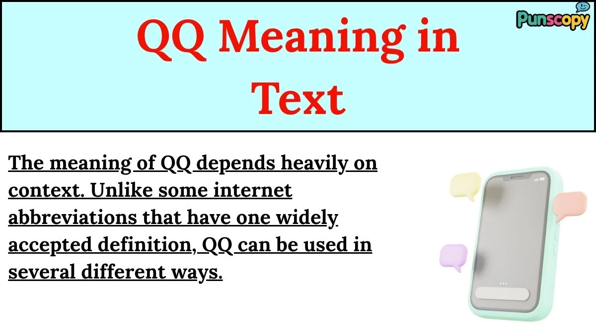 QQ Meaning in Text