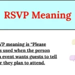 RSVP Meaning