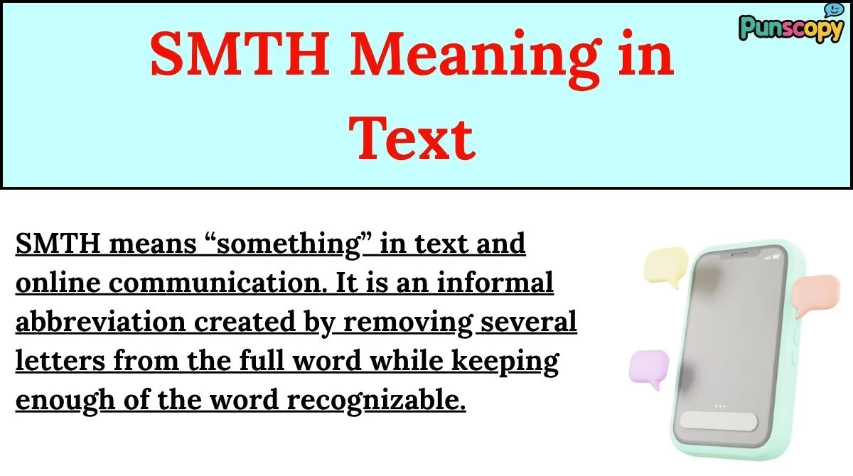 SMTH Meaning in Text