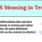 SS Meaning in Text