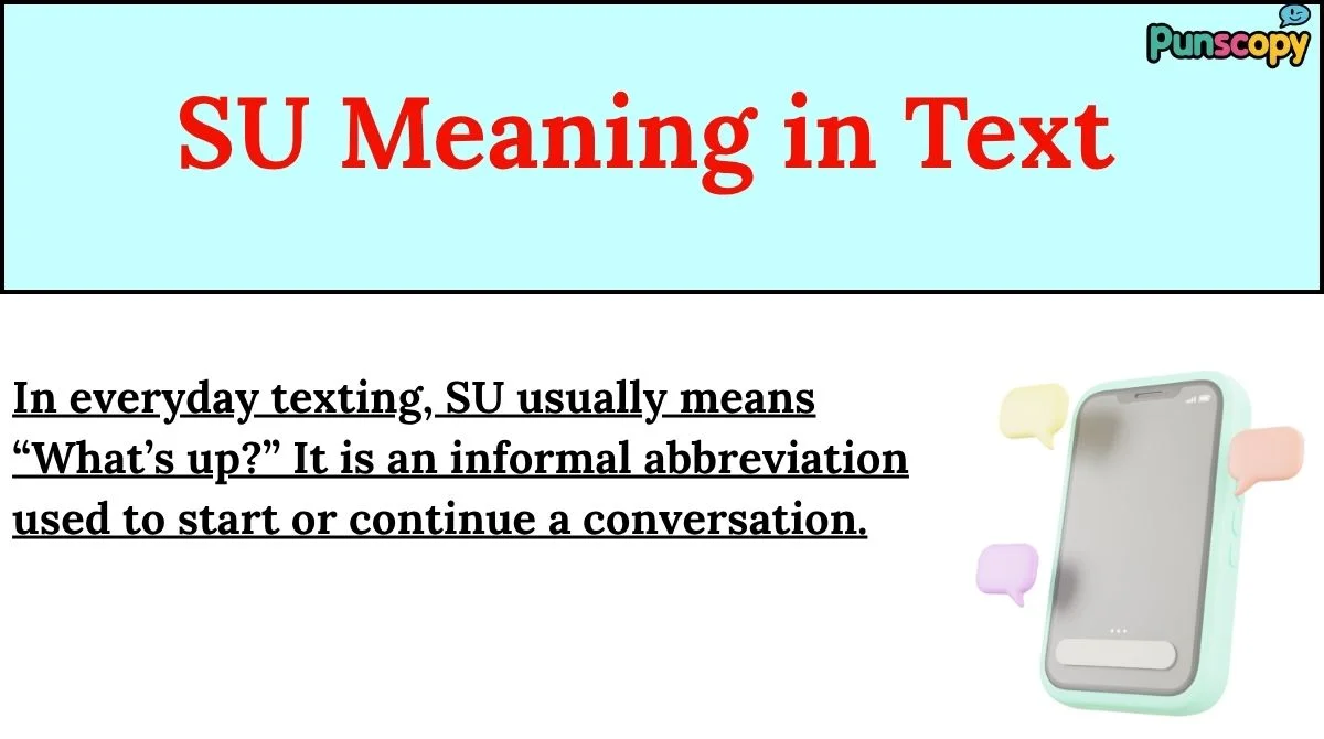 SU Meaning in TextSU Meaning in Text