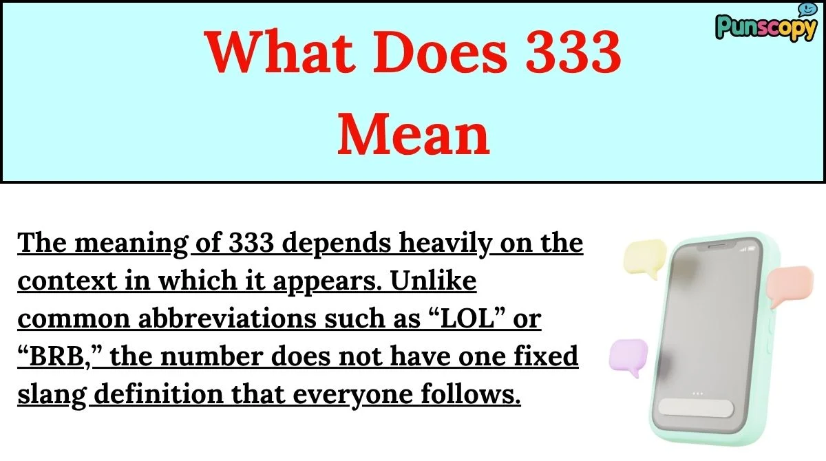What Does 333 Mean