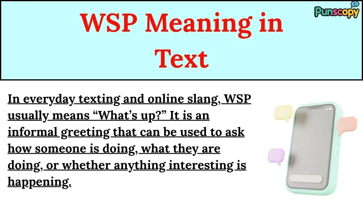 WSP Meaning in Text