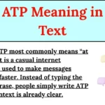 ATP Meaning in Text